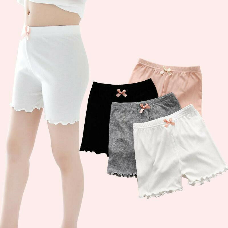 ペチコート オーバーパンツ 4枚セット キッズ 女の子 ペチコート インナーパンツ ペチパンツ スパッツ レギンス 短パンツ 下着 子供 春夏 スカート ドレス ワンピース 下 シンプル かわいい 90 100 110 120 130 140 150cm