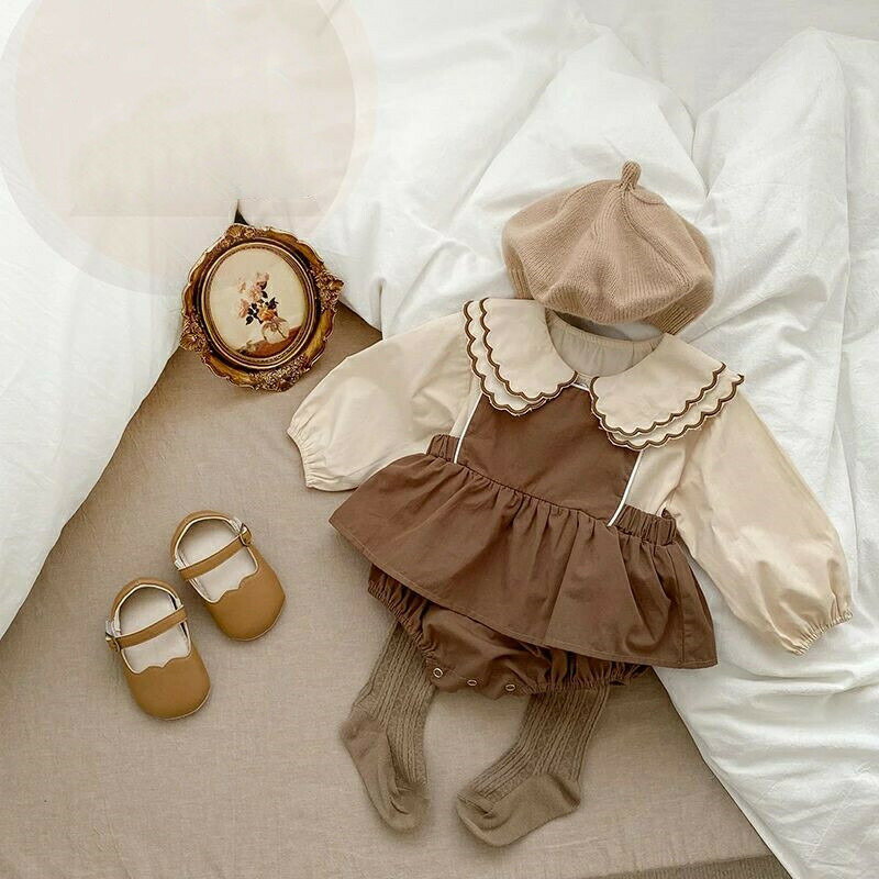 ロンパース ベビー 女の子 2点セット 赤ちゃん ブラウス 子供服 シャツ ロンパース キッズ服 春 秋 キッズ セットアップ ジーンズ オーバーオール 日常服 カジュアル お出かけ 可愛い 通園 ジュニア 姉妹 女児 ガールズ おしゃれ 子ども服 出産お祝い トップス ボトムス