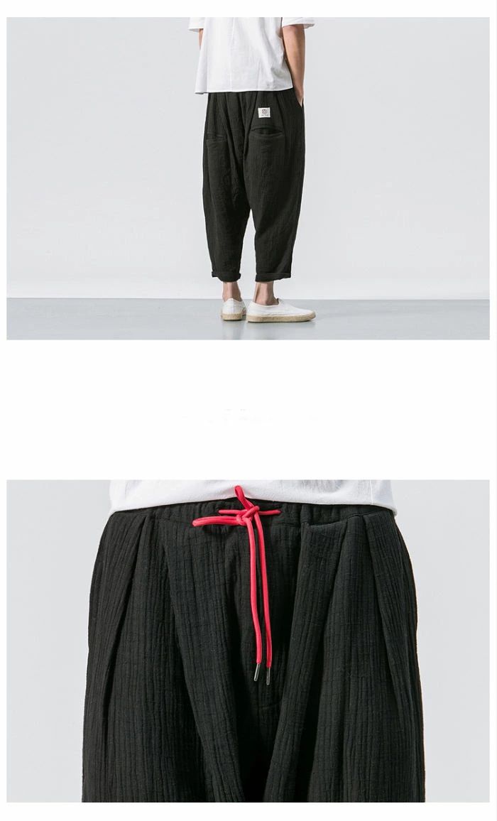 サルエルパンツ メンズ 綿麻 サルエルパンツ ...の紹介画像3