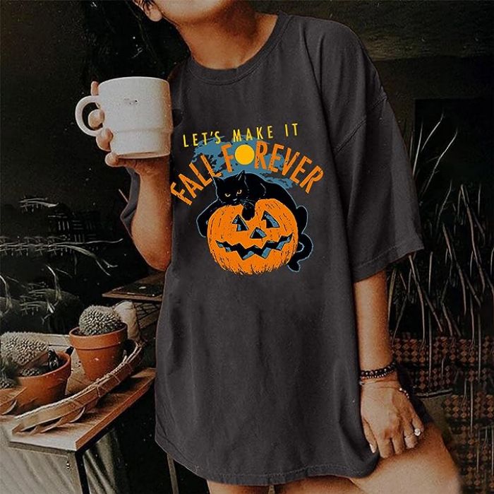 ハロウィン tシャツ レディース 英文字 タイダイ Tシャツ 面白い ブラウス 半袖 コ...