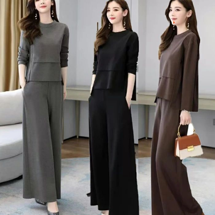 セットアップ レディース カジュアル 秋冬 パンツスーツ レディース セットアップ レディース 2点セット 大きいサイズ オフィス オシャレ パンツスタイル パンツスーツ 上下セット 通勤OL 着痩せ 体型カバー ゆったり キレイめ
