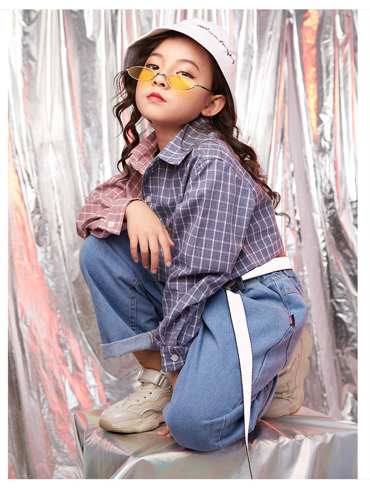 デニム パンツ キッズダンス ダンス服 ヒップホップ 女の子 男の子 ジーパン Gパン...