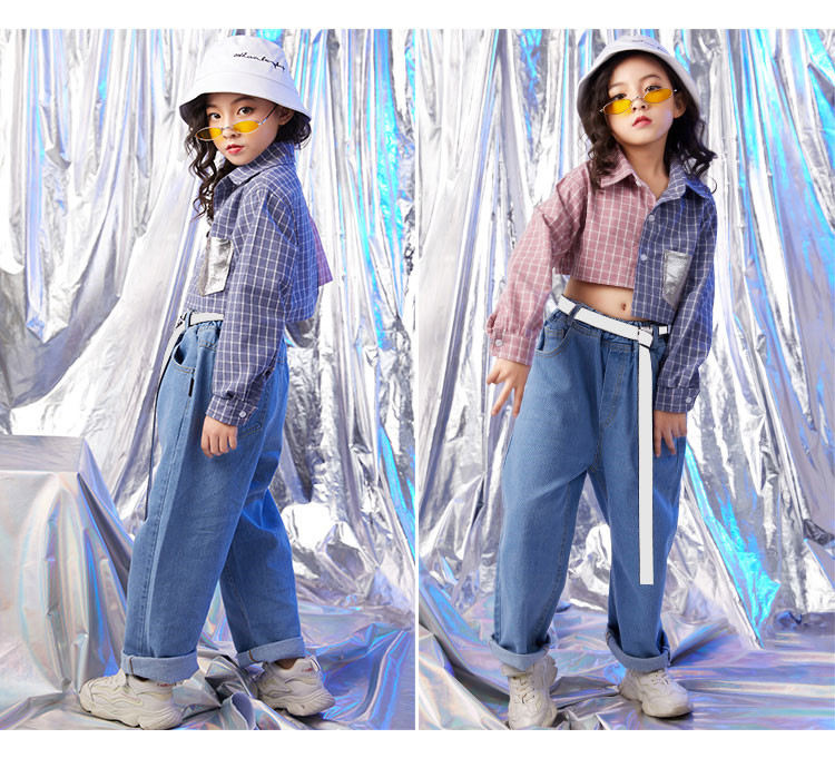 デニム パンツ キッズダンス ダンス服 ヒップホップ 女の子 男の子 ジーパン Gパン...