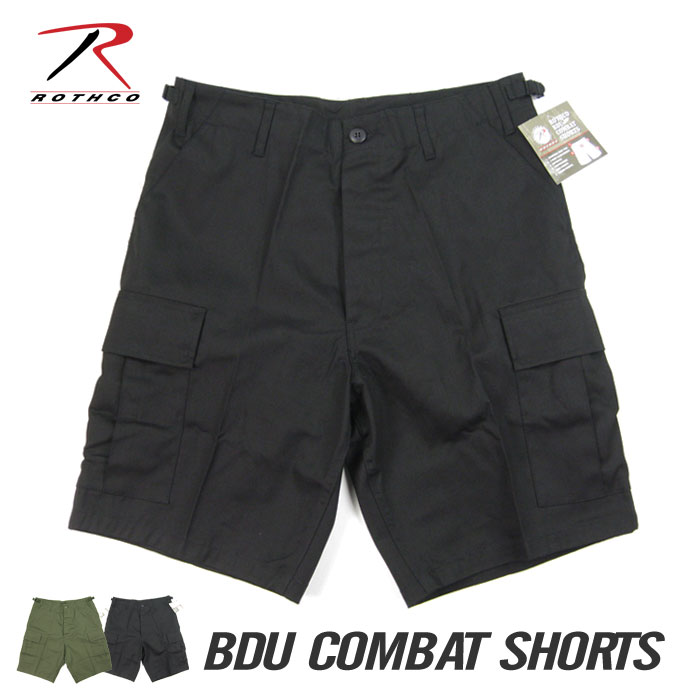 ロスコ BDU カーゴショーツ ROTHCO BDU Combat Shorts 膝丈 ハーフパンツ ショートパンツ 6ポケ カーゴパンツ メンズ ボトムス /ROTH10