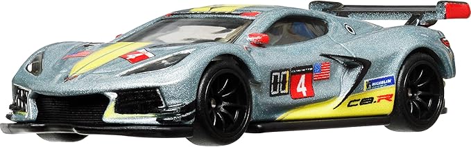 乐天商城 - 【訳あり】ホットウィール(Hot Wheels) カーカルチャー レースデイ コルベット C8.R 乗り物おもちゃ ミニカー 3歳から グレー HRV95
