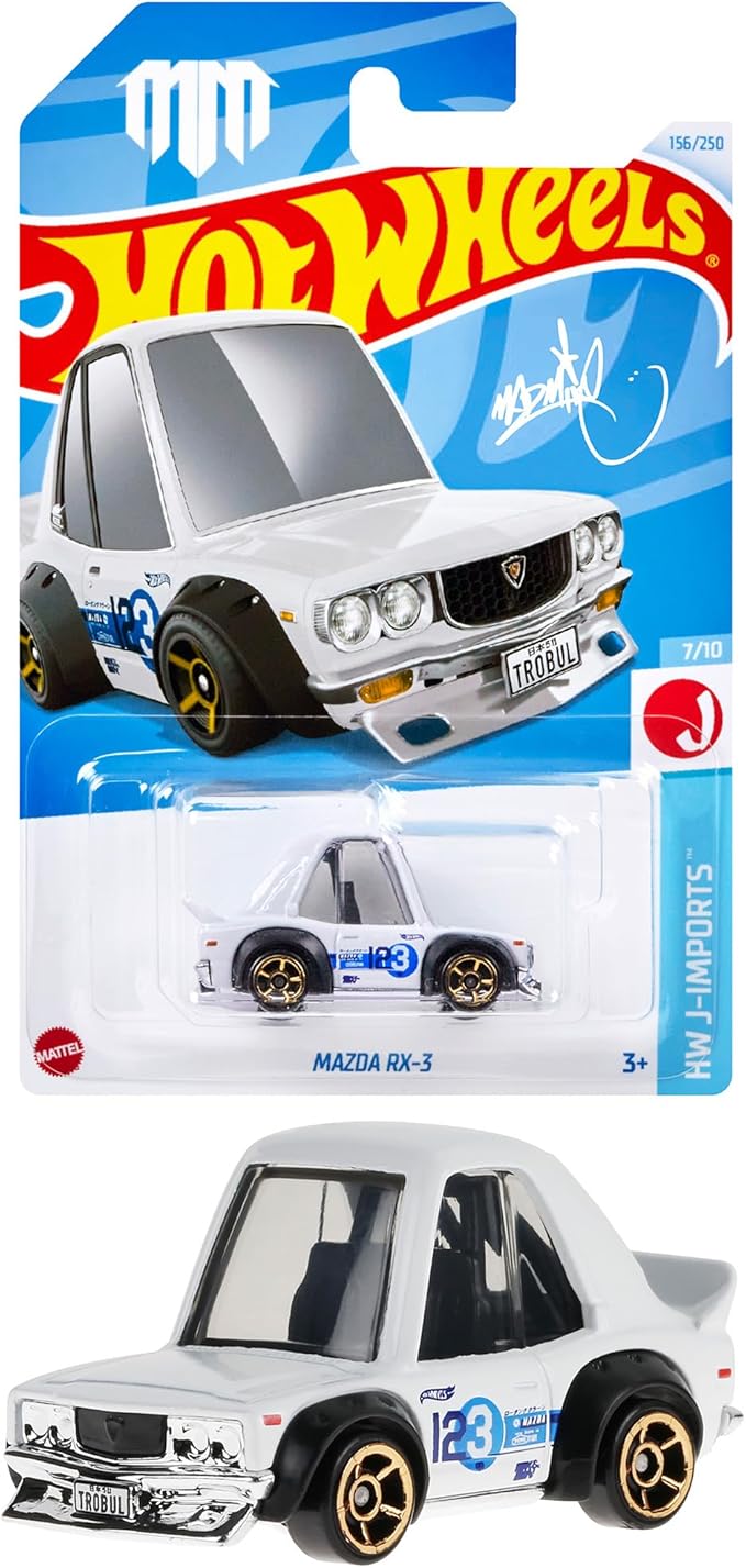乐天商城 - 【訳あり】ホットウィール(Hot Wheels) ベーシックカー マツダ RX-3 乗り物おもちゃ ミニカー 3歳から ホワイト