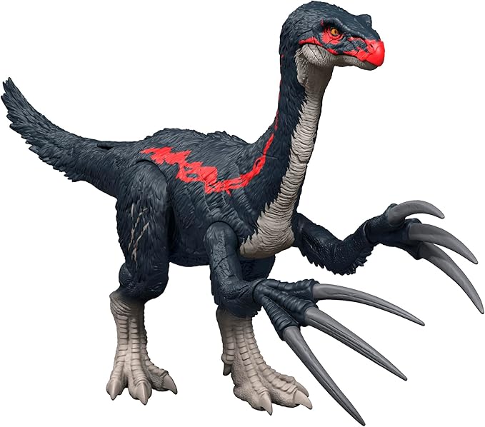 乐天商城 - 【訳あり】マテル ジュラシックワールド(JURASSIC WORLD) バトルアクション！テリジノサウルス 子供向けフィギュア 恐竜 おもちゃ 動く 大きい 全長:約42cm 4歳から グリーン JCG16