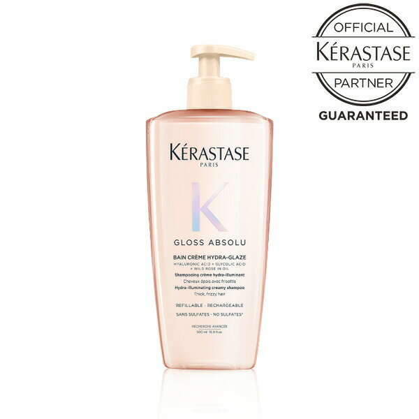 【お買い物マラソンP最大49倍】《正規販売店》KERASTASE ケラスターゼ GA バン クリームハイドラグレイズ 500ml ツヤの土台を築き、光を美しく反射する 内側からふっくら潤うクリーミーシャンプー