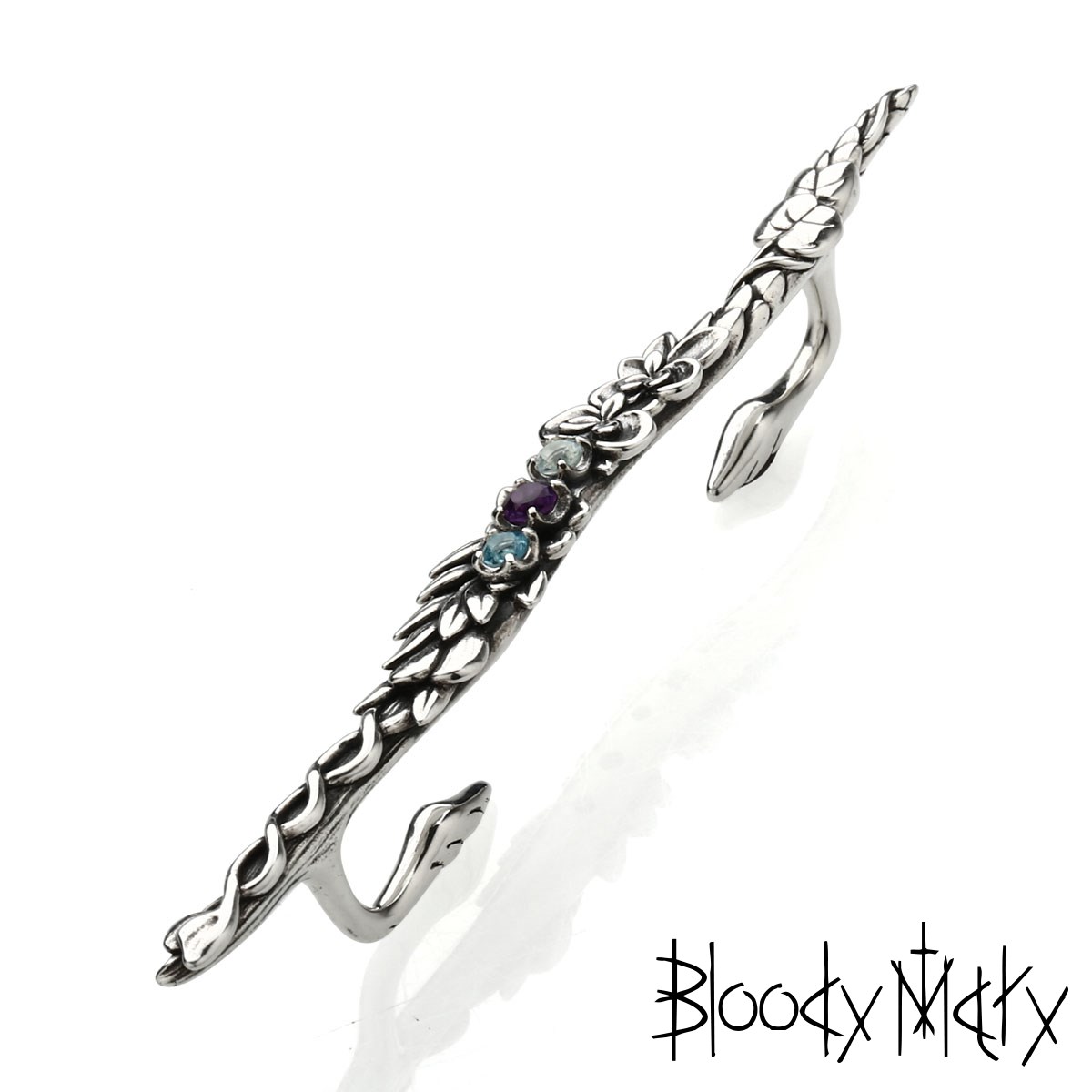 [公式] ブラッディマリー オーキッドテイルイヤーブリッジ w/ スイスブルートパーズ アメジスト スカイブルートパーズ メンズ レディース アクセサリー ジュエリー Bloody Mary