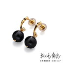 ブラッディマリー K18 ムーンソーンパールピアス -月の棘-(ペア) w/ブラックパール メンズ レディース アクセサリー ジュエリー Bloody Mary...