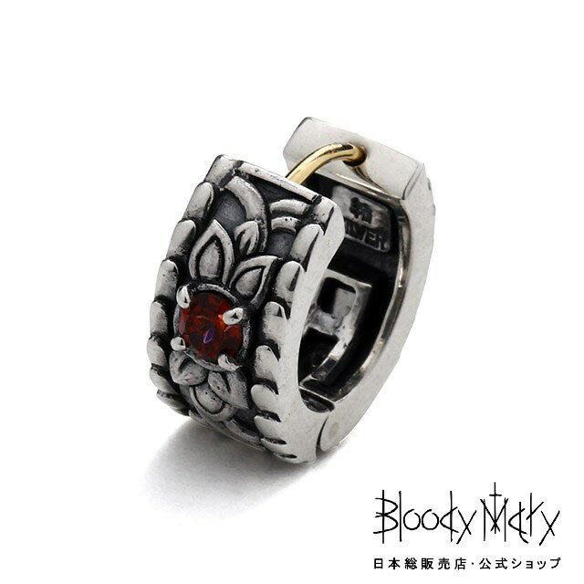 ブラッディマリー ブッディストランプ ピアス 仏光万華鏡 w/ ガーネット メンズ レディース アクセサリー ジュエリー Bloody Mary