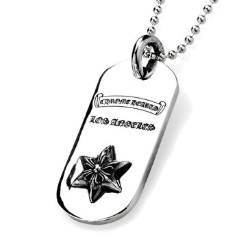 クロムハーツ【Chrome Hearts】ドッグタグS NEW LA レイズドスター