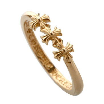 クロムハーツ【Chrome Hearts】K22 バブルガムリング w/3 CHプラス 22K
