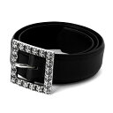 クロムハーツ【Chrome Hearts】ベルト w/ ピラミッド プラス バックル 32インチ (幅:1.5inch)