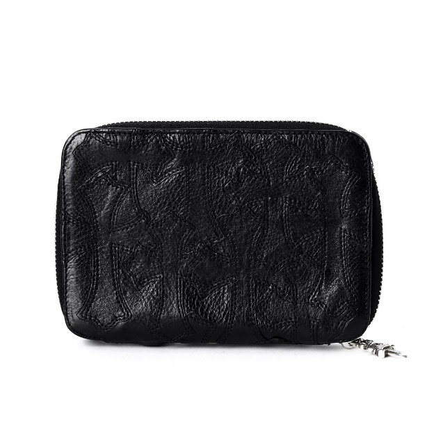 クロムハーツ【Chrome Hearts】バンクロバー ウォレット w/ セメタリー ブラック