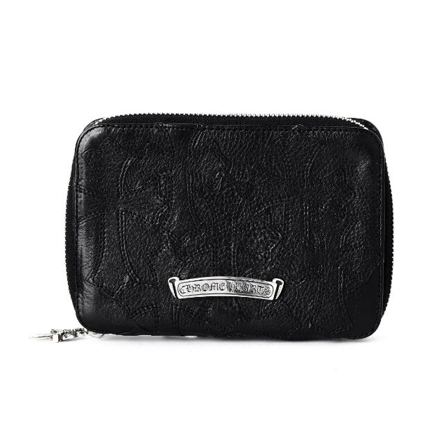 クロムハーツ【Chrome Hearts】バンクロバー ウォレット w/ セメタリー ブラック