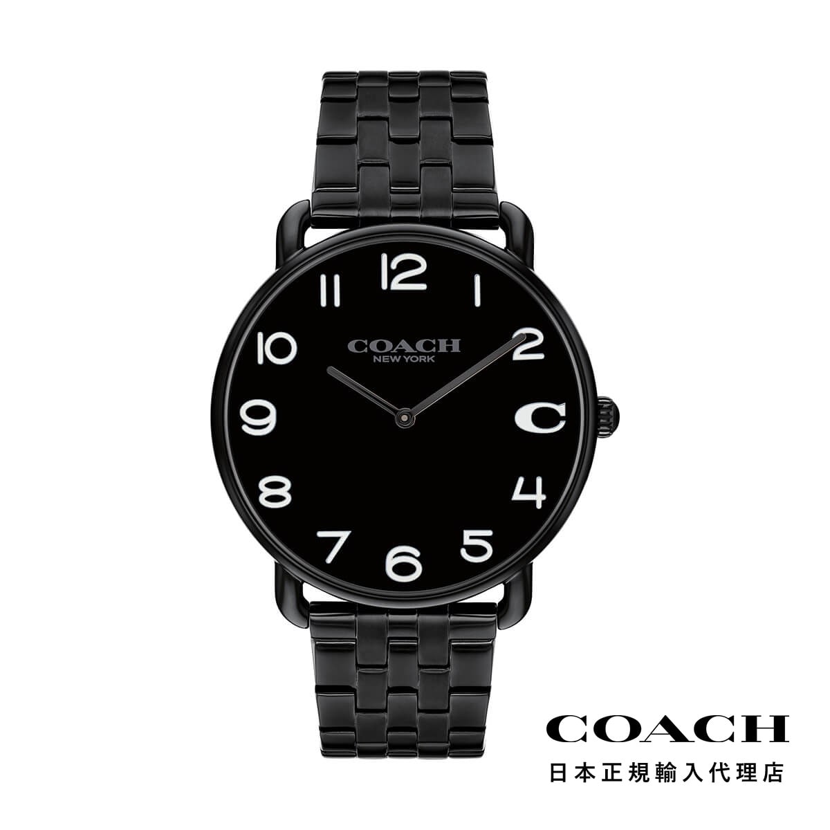 コーチ エリオット 41mm ブラック ダイヤル ブレスレット メンズ ウォッチ COACH プレゼント 母の日