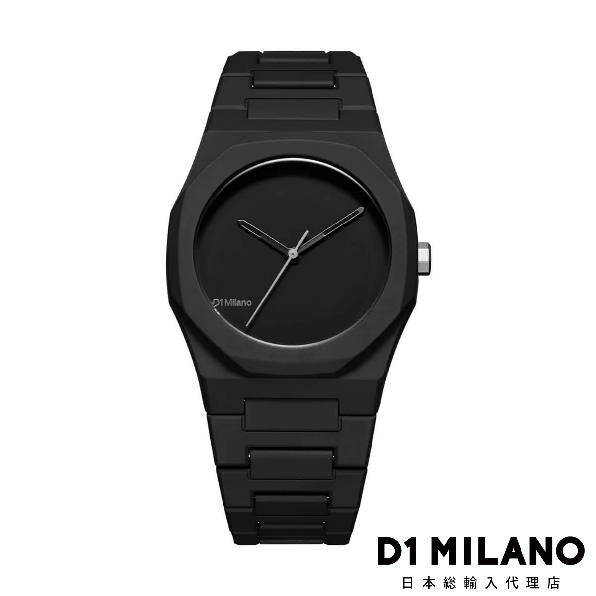 ディーワンミラノ ポリカーボン - ブラック メンズ ウォッチ D1 MILANO skhb