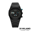 ディーワンミラノ ポリクロノ - チャコールブラック メンズ ウォッチ D1 MILANO