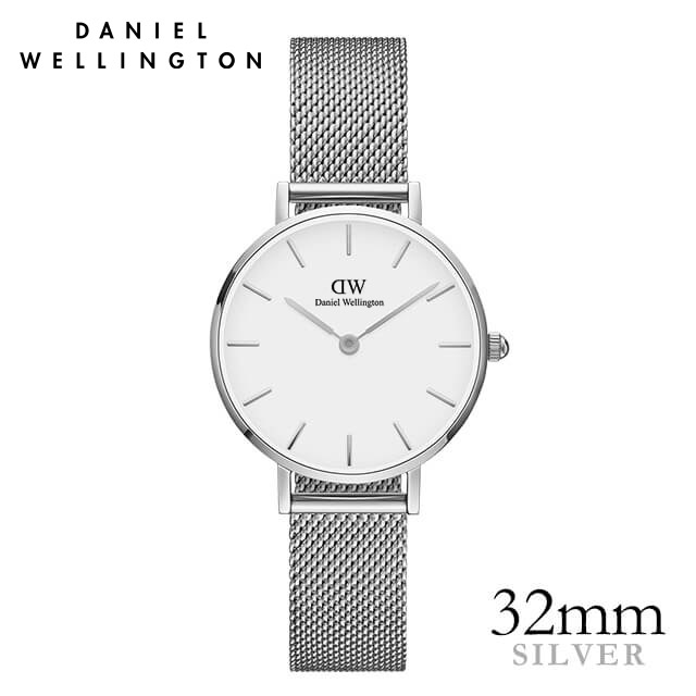 ダニエルウェリントン 32mm Daniel Wellington クラシックブラックペティット スターリング シルバー 腕時計