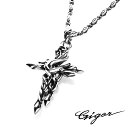ジゴロウ クレストパスペンダント w/フリストデザインチェーン メンズ レディース シルバー アクセサリー ジュエリー GIGOR(4)