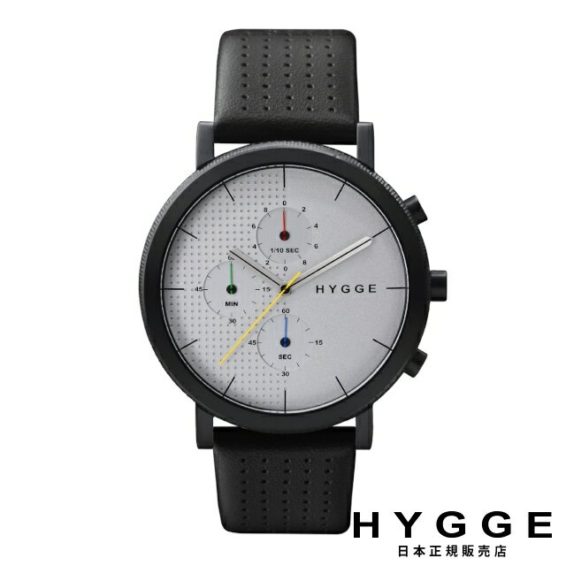 ヒュッケ 腕時計 HYGGE 2204 レザー ホワイトダイヤル ブラックケース 2204 LEATHER WHITE DIAL BLACK CASE