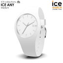 【GW限定セール!最大50%OFF】アイスウォッチ ICE ANY - ホワイト(ミディアム) メンズ レディース ウォッチ ICE-WATCH アイス エニー...
