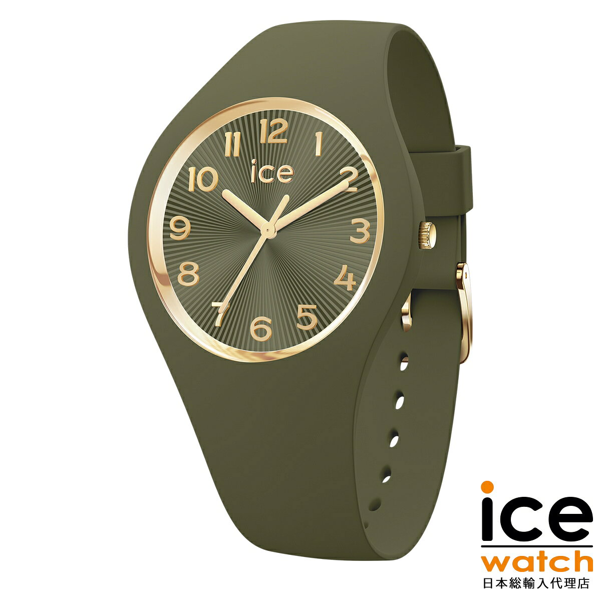 【ブラックフライデー★ポイント3倍】アイスウォッチ ICE champagne オリーブグリーン アイス シャンパン シャンパーニュ レディース ウォッチ ICE-WATCH