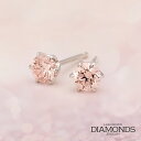 ラボグロウン ダイヤモンド ピンク 0.5ct(0.25ct ×2)プラチナ ピアス レディース アクセサリー ジュエリー ギフト LAB-GROWN DIAMONDS JEWELRY