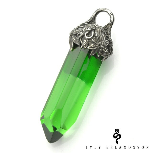 リリー エルランドソン【LYLY ERLANDSSON】the GHOST/male ゴースト ペンダント/メール/グリーン