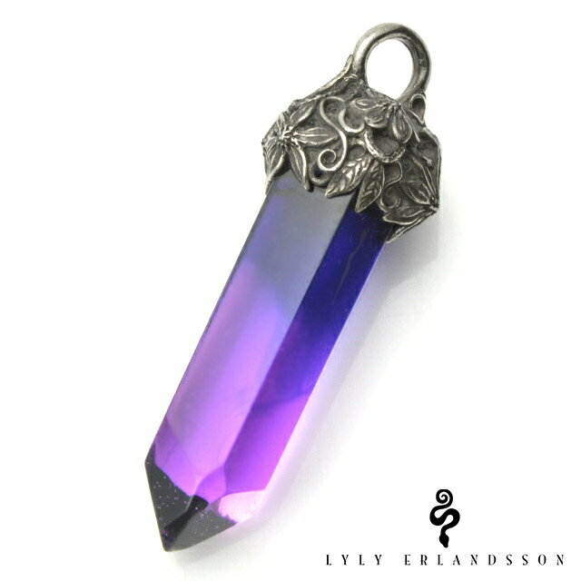 リリー エルランドソン【LYLY ERLANDSSON】the GHOST/male ゴースト ペンダント/メール/パープル