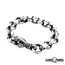 【マラソン限定!ポイント3倍】ロンワンズ シルクヘロンブレスレット w/パライバトルマリン(2石) メンズ レディース アクセサリー ジュエリー LONE ON...