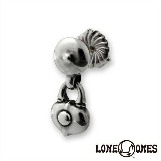ロンワンズ LONE ONES “K＆F”[キス]スタッドイヤリングw/ハートロック[ラブロケット] ピアス 日本正規輸入販売代理店 シルバーアクセサリー シルバー925 ギフト プレゼント 贈り物 レディース メンズ 男性 女性