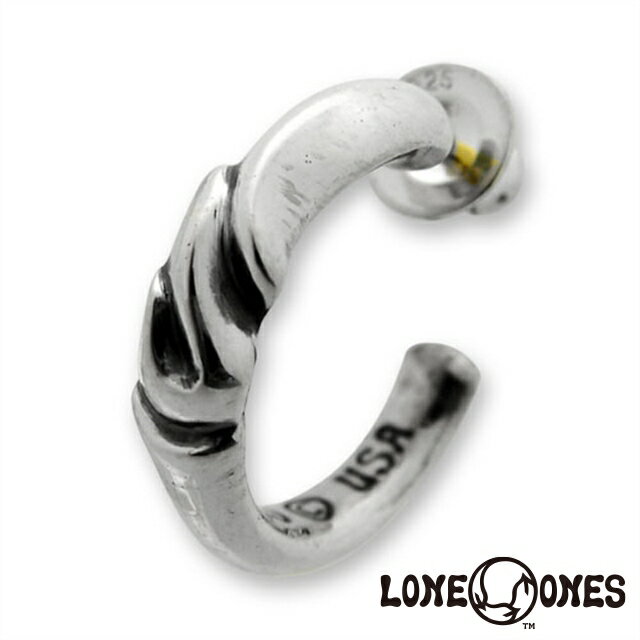 乐天商城 - 【ポイント5倍！マラソン限定】ロンワンズ LONE ONES “E”[ティー]フープイヤリング L ピアス 日本正規輸入販売代理店 シルバーアクセサリー シルバー925 ギフト プレゼント 贈り物 レディース メンズ 男性 女性