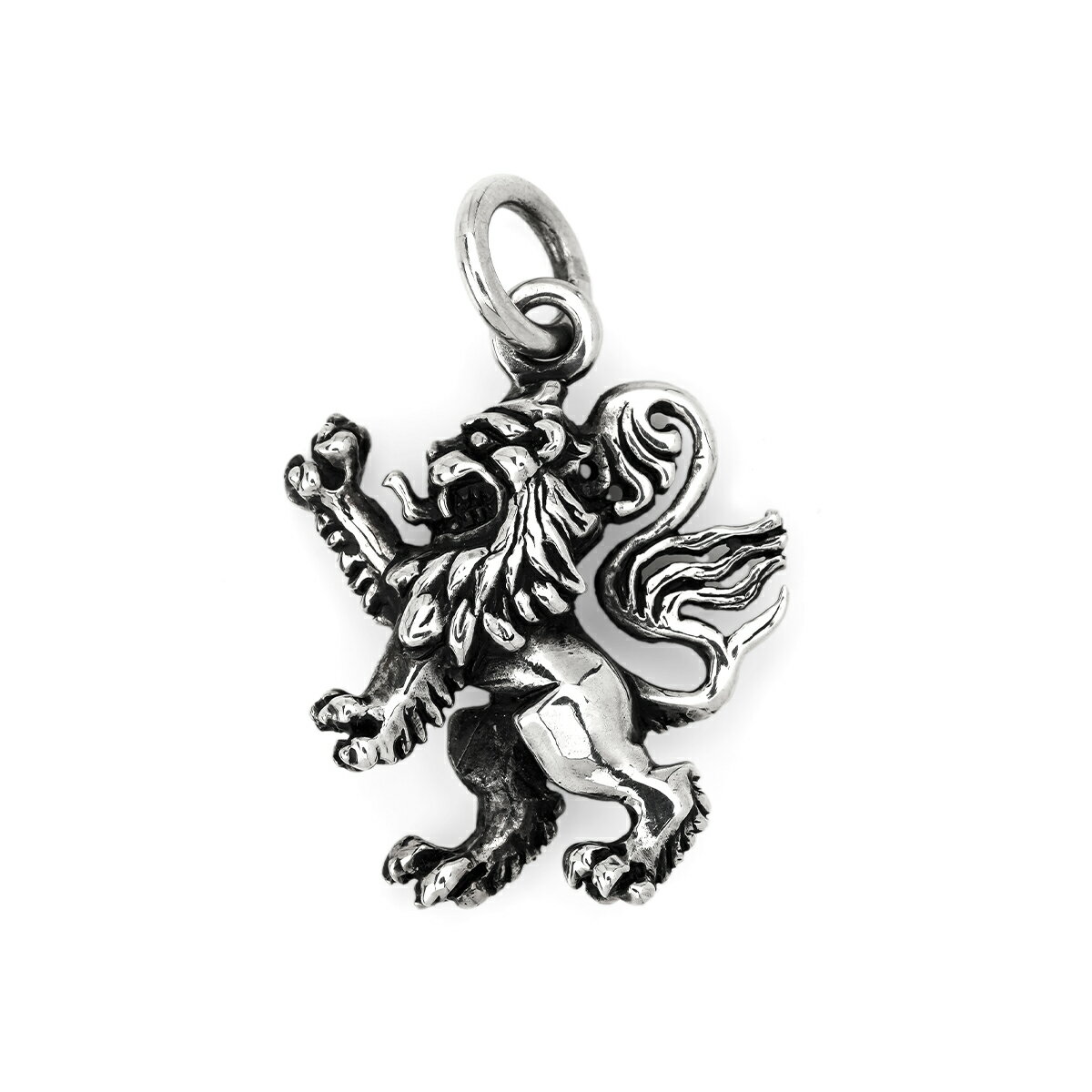 【ポイント5倍！お買い物マラソン】[公式] Leathers and Treasures ブランド ネックレス メンズ アクセサリー シルバー - ランパント ライオン ペンダント レザトレ レザーズアンドトレジャーズ