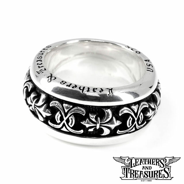 【ブラックフライデー★ポイント3倍】[公式] Leathers and Treasures レザーズアンドトレジャーズ フレアデリーフローレンティンリボルバーリング レザトレ