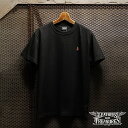 【P最大10倍★5/7 14:00まで】レザーズ アンド トレジャーズ LTウイングロゴ Tシャツ（半袖）/ブラック セイクリードハートエンブロイダリー メンズ レディース ファッション Tシャツ LEATHERS AND TREASURES