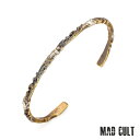 マッドカルト オールドアラベスクバングルBR スモール w/シルバーメルティング&ラスティーカスタム No.01 メンズ レディース アクセサリー ジュエリー MAD CULT
