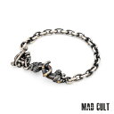 マッドカルト ワンイーグルクロウブレスレット w/ゴールドメルティング&ラスティーカスタム No.01 メンズ レディース アクセサリー ジュエリー MAD CULT