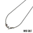 マッドカルト 4.5 ビーンズ プレデーションチェーン L/60cm w/ゴールドメルティング&ラスティーカスタム No.01 メンズ レディース アクセサリー ジュエリー MAD CULT