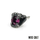 マッドカルト ドラッグドスネークスタッドピアス w/ロードライトガーネット メンズ アクセサリー ジュエリー MAD CULT