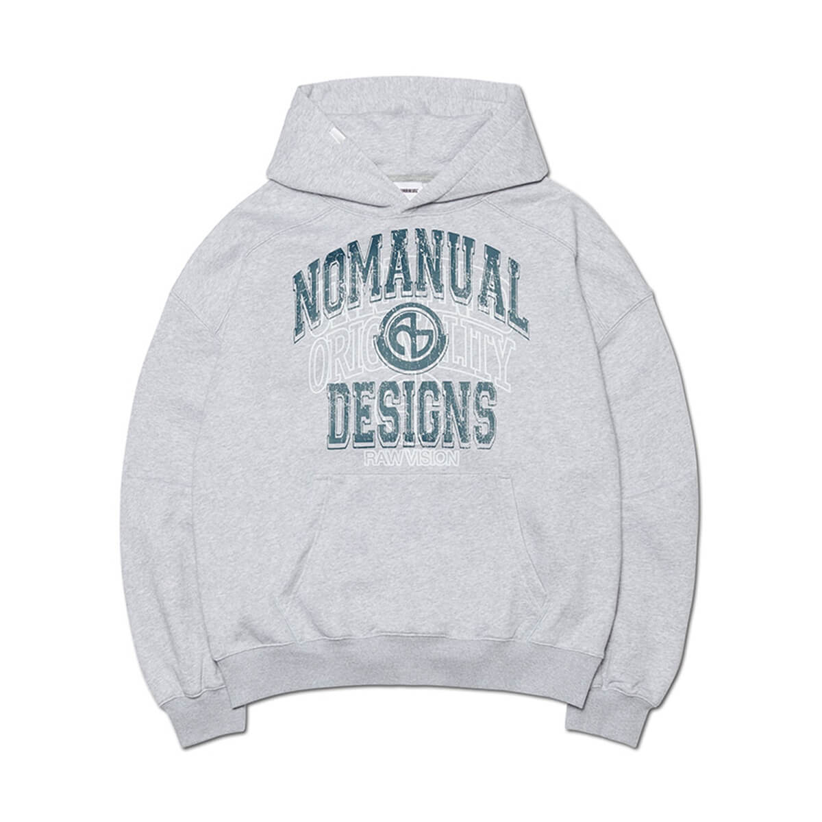 【最大50%OFFクーポン利用可★マラソン限定】ノーマニュアル レイヤード アーチ グラフィック フーディー - メランジ メンズ レディース アクセサリー ジ...