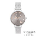  オリビアバートン 腕時計 レディース 時計 アナログ かわいい ブランド プレゼント 20代 30代 40代 ギフト - パーリー クイーン パールディティール ブークレ シルバーメッシュ 母の日