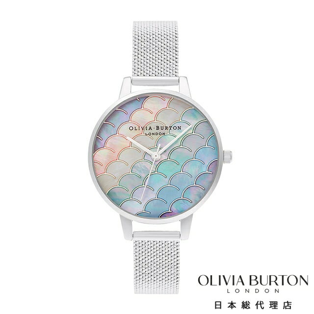 乐天商城 - オリビア・バートン アンダーザシー - マーメイドテール/シルバーブークルメッシュ レディース ウォッチ OLIVIA BURTON