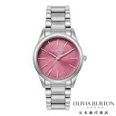 オリビア・バートン クラシック 34mm グロウフル ピンククラッシュ&シルバー ブレスレット レディース ウォッチ OLIVIA BURTON