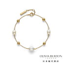 オリビア・バートン トレンド - バイ ザ シー パール ビーズ ゴールド ブレスレット レディース アクセサリー ジュエリー OLIVIA BURTON