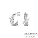 オリビア・バートン シグネチャー - フェザー シルバー フープ レディース アクセサリー ジュエリー OLIVIA BURTON