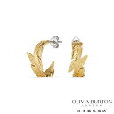 オリビア・バートン シグネチャー - フェザー ゴールド フープ レディース アクセサリー ジュエリー OLIVIA BURTON