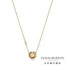 オリビア・バートン シグネチャー - チューダー ローズ ゴールド ペンダント ネックレス レディース ウォッチ OLIVIA BURTON