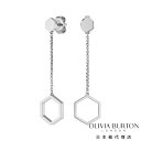 オリビア・バートン シグネチャー - ハニカム クラシック シルバー ドロップ ピアス レディース アクセサリー ジュエリー OLIVIA BURTON
